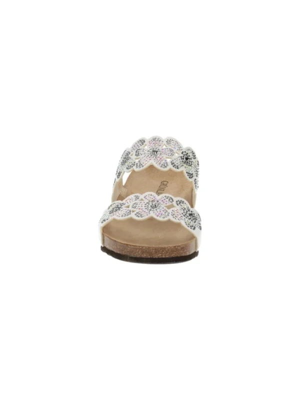 SANDALI MEMI FLOREAL BIANCO