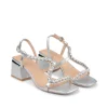SANDALI NARI CON STRASS SILVER