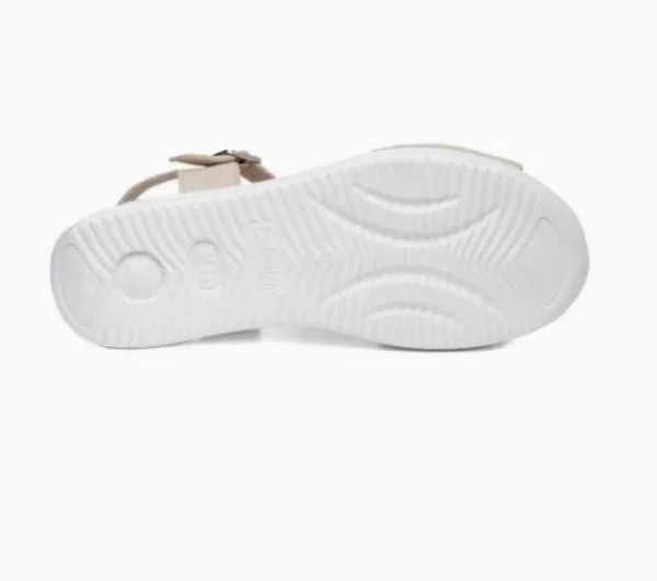 SANDALI PELLE BEIGE APPLICAZIONE METALLICA