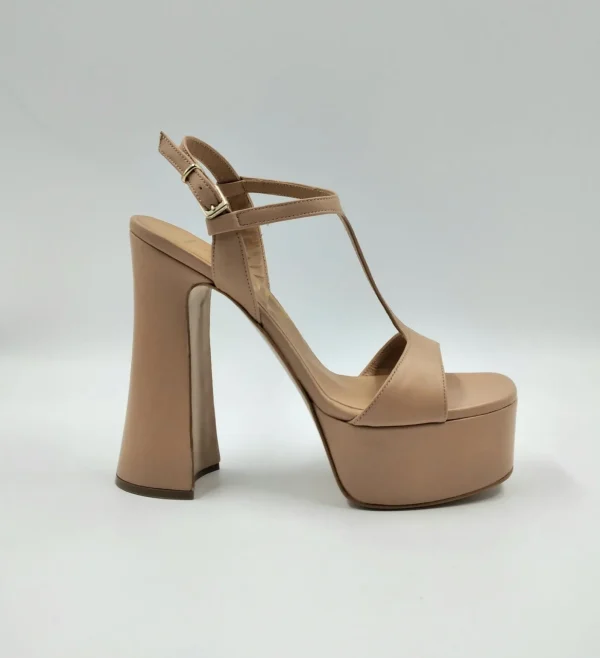 SANDALI PELLE MAX PLATFORM