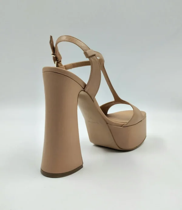 SANDALI PELLE MAX PLATFORM