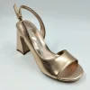 SANDALI PELLE METALLIZZATA PEACH