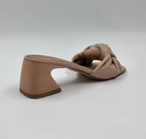 SANDALI PELLE NUDE NODO