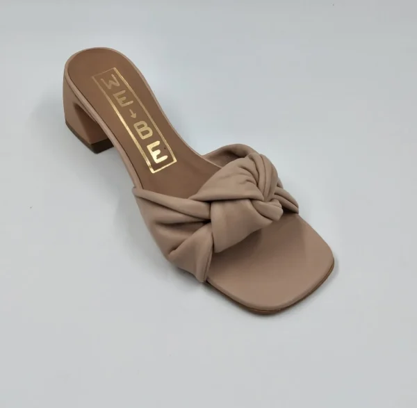 SANDALI PELLE NUDE NODO
