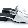 SANDALI PELLE ROUCHES BIANCO