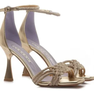 SANDALI RAME MULTI TRECCIA STRASS
