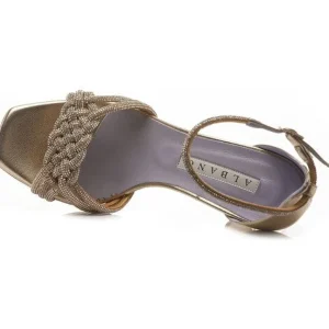 SANDALI RAME MULTI TRECCIA STRASS