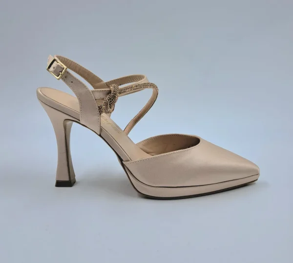 SANDALI RASO CON NODO STRASS SLINGBACK CIPRIA