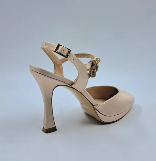 SANDALI RASO CON NODO STRASS SLINGBACK CIPRIA