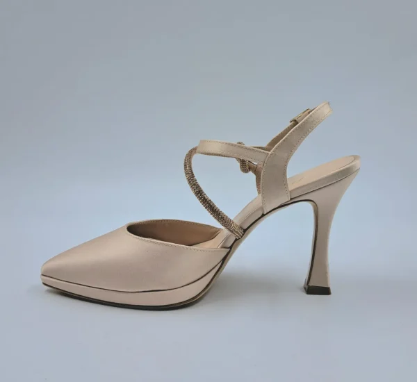 SANDALI RASO CON NODO STRASS SLINGBACK CIPRIA