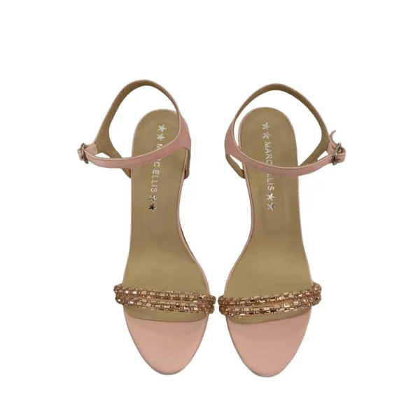 SANDALI RASO E PIETRE ROSA