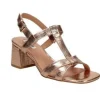 SANDALI ROSIE PELLE RAME LAMINATO