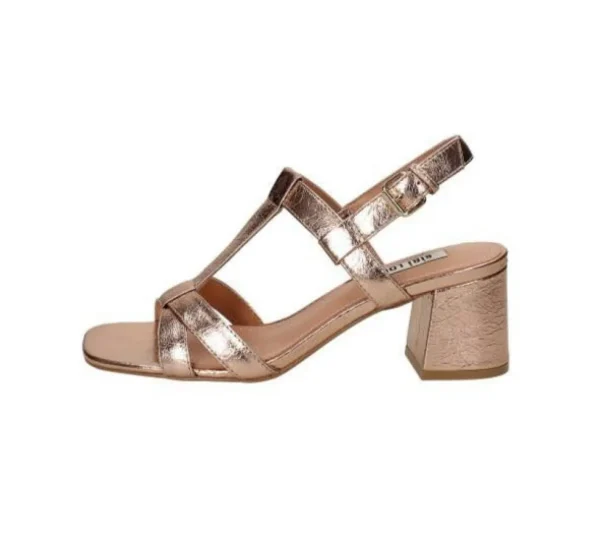 SANDALI ROSIE PELLE RAME LAMINATO