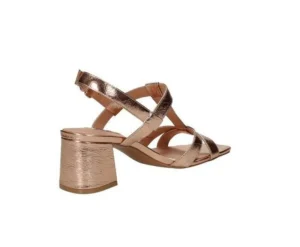 SANDALI ROSIE PELLE RAME LAMINATO