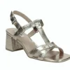 SANDALI ROSIE PELLE SILVER LAMINATO