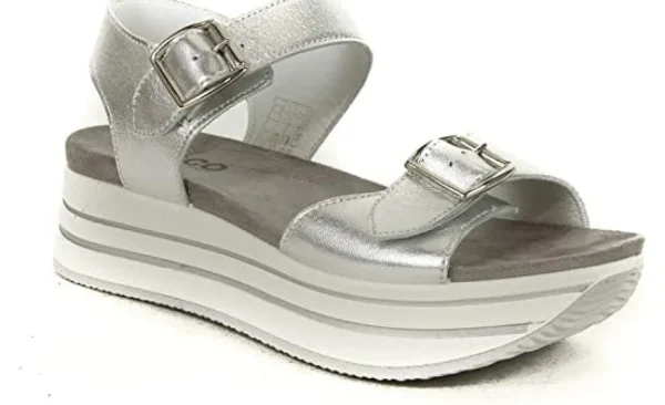 SANDALI SKY MAX PLATFORM ARGENTO