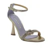 SANDALI STRASS PLATINO NODO