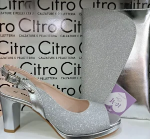 SANDALI TESSUTO SILVER