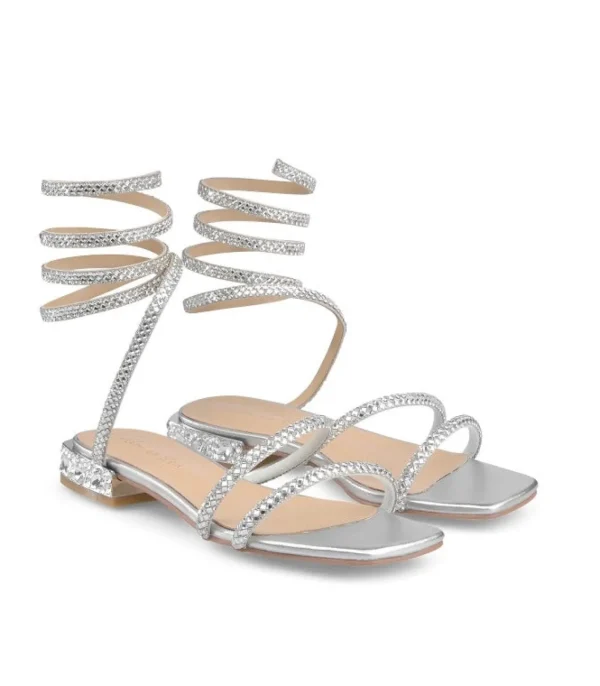 SANDALI TOVINO STRASS SILVER