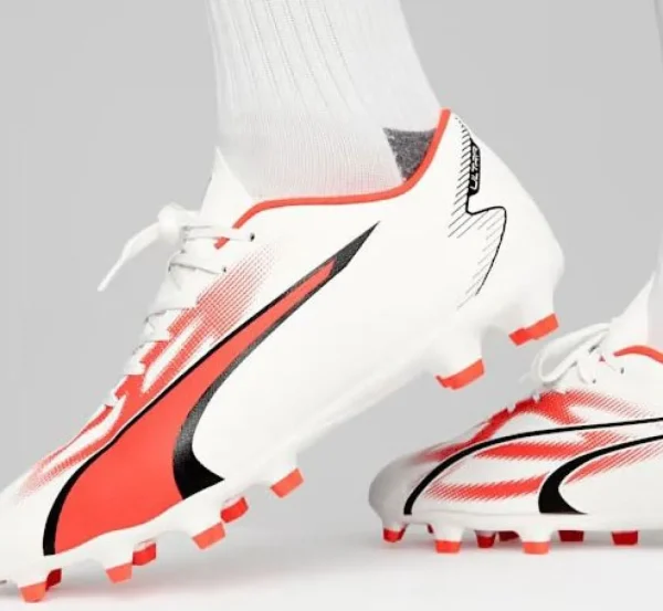 SCARPE CALCIO ULTRA PLAY BIANCO ARANCIO