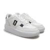 SNEAKERS BIANCA DETTAGLI BLU