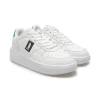 SNEAKERS BIANCA DETTAGLI VERDE