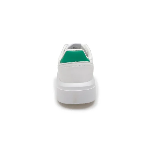 SNEAKERS BIANCA DETTAGLI VERDE