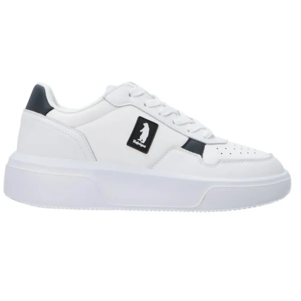 SNEAKERS BIANCA DETTAGLI BLU
