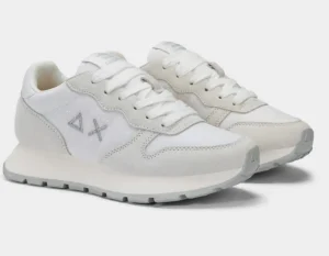 SNEAKERS ALLY GLITTER TEXTILE SUN68 BIANCO