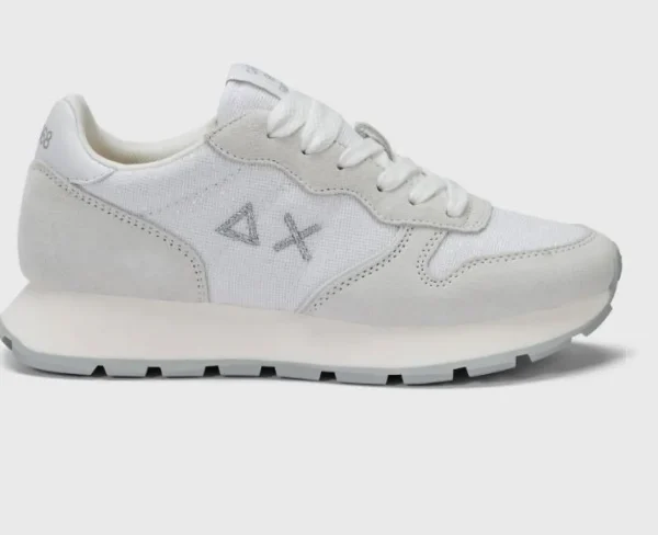 SNEAKERS ALLY GLITTER TEXTILE SUN68 BIANCO