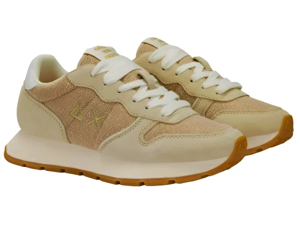 SNEAKERS ALLY GLITTER TEXTILE SUN68 GOLD
