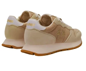SNEAKERS ALLY GLITTER TEXTILE SUN68 GOLD