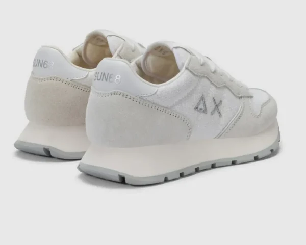 SNEAKERS ALLY GLITTER TEXTILE SUN68 BIANCO