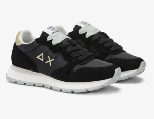 SNEAKERS ALLY GOLD SILVER SUN68 BLACK