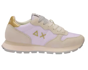 SNEAKERS ALLY GOLD SILVER SUN68 WHITE