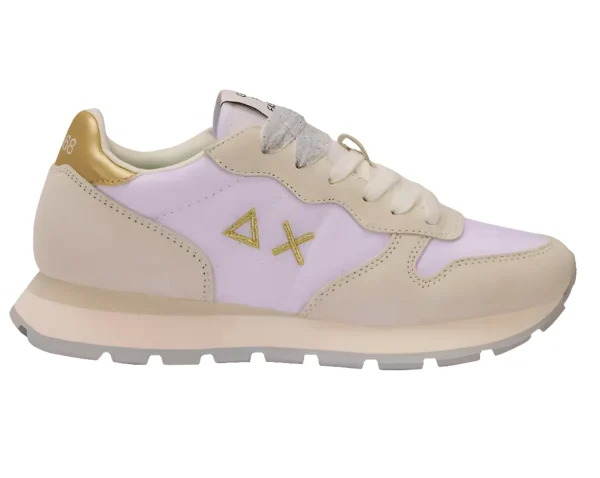 SNEAKERS ALLY GOLD SILVER SUN68 WHITE