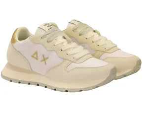 SNEAKERS ALLY GOLD SILVER SUN68 WHITE