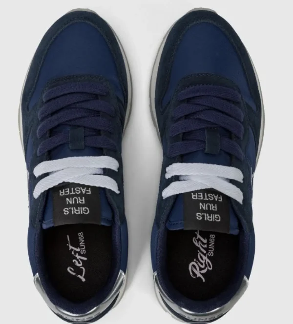 SNEAKERS ALLY GOLD SILVER NAVY BLUE