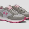 SNEAKERS ALLY SOLID NYLON SUN68 GRIGIO CHIARO