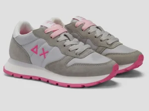 SNEAKERS ALLY SOLID NYLON SUN68 GRIGIO CHIARO