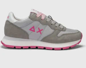 SNEAKERS ALLY SOLID NYLON SUN68 GRIGIO CHIARO