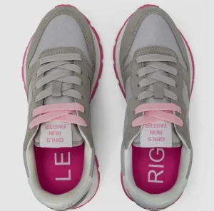 SNEAKERS ALLY SOLID NYLON SUN68 GRIGIO CHIARO