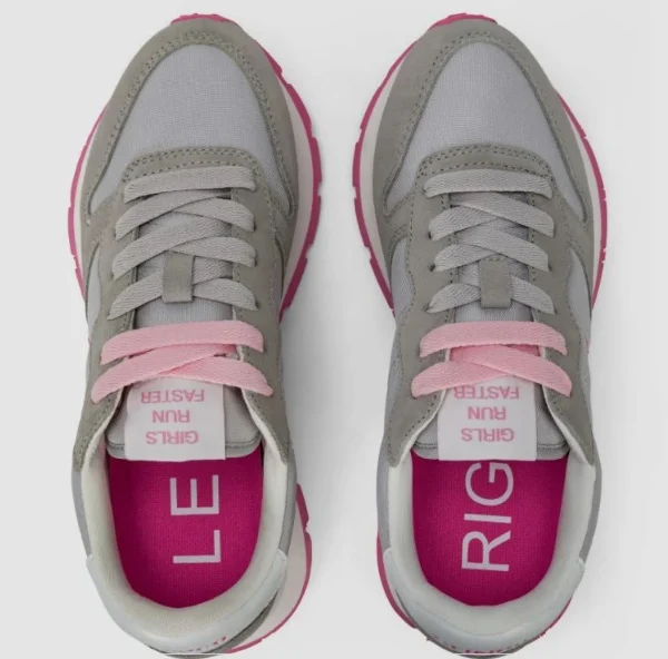 SNEAKERS ALLY SOLID NYLON SUN68 GRIGIO CHIARO