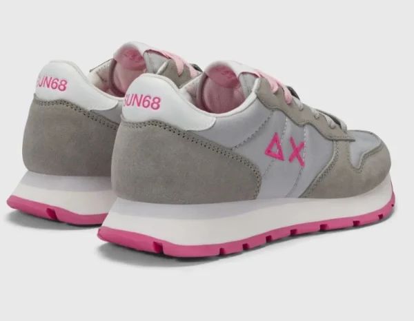 SNEAKERS ALLY SOLID NYLON SUN68 GRIGIO CHIARO
