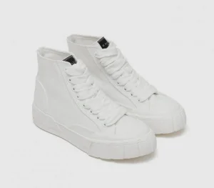 SNEAKERS ALTA COTONE BIANCO