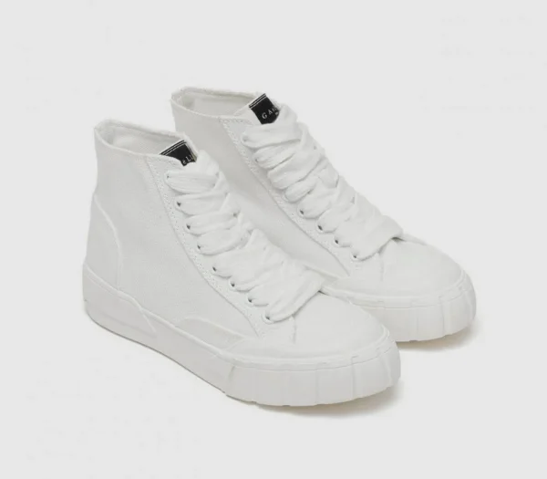 SNEAKERS ALTA COTONE BIANCO