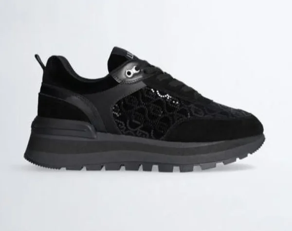 SNEAKERS AMAZING 24 RASO E SUEDE NERO