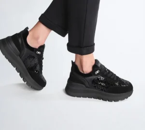 SNEAKERS AMAZING 24 RASO E SUEDE NERO