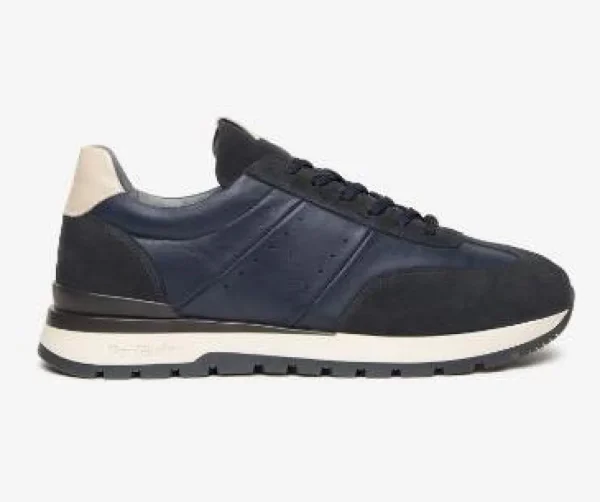 SNEAKERS AROLD PELLE BLU