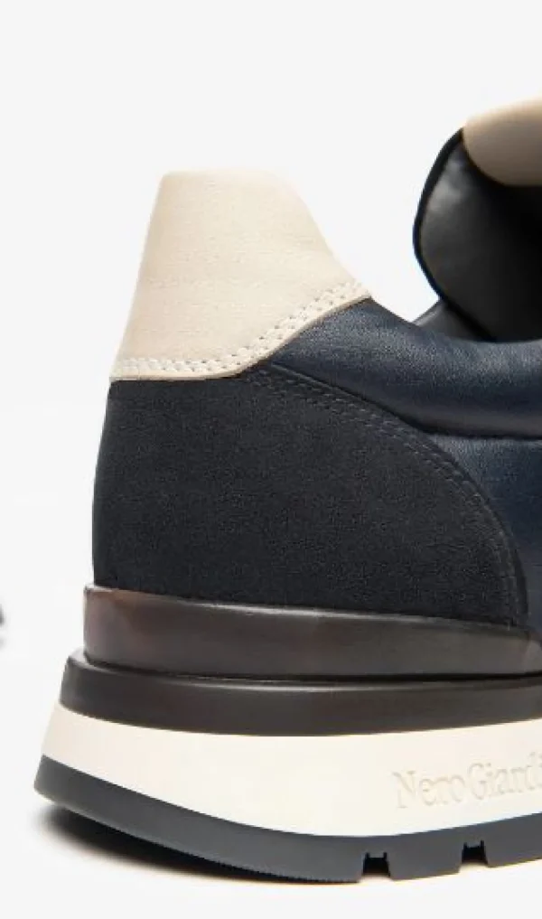 SNEAKERS AROLD PELLE BLU